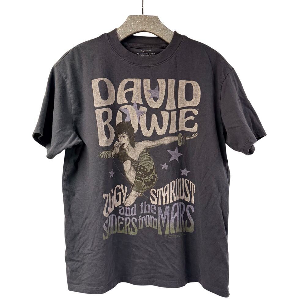 David Bowie Ziggy Stardust T Shirt Abercrombie & Fitch Boyfriend Fit XS